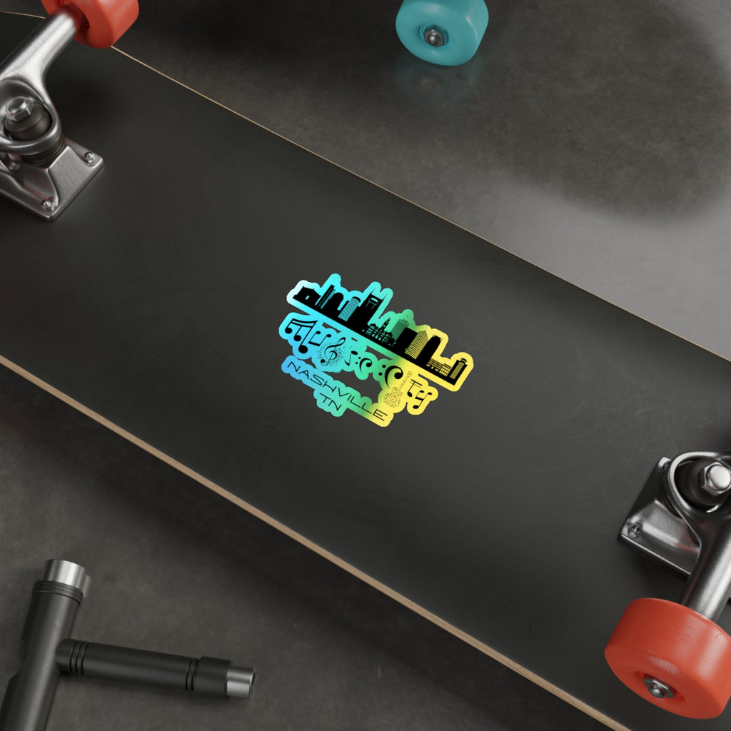 "Music City©" Skyline Holographic Sticker