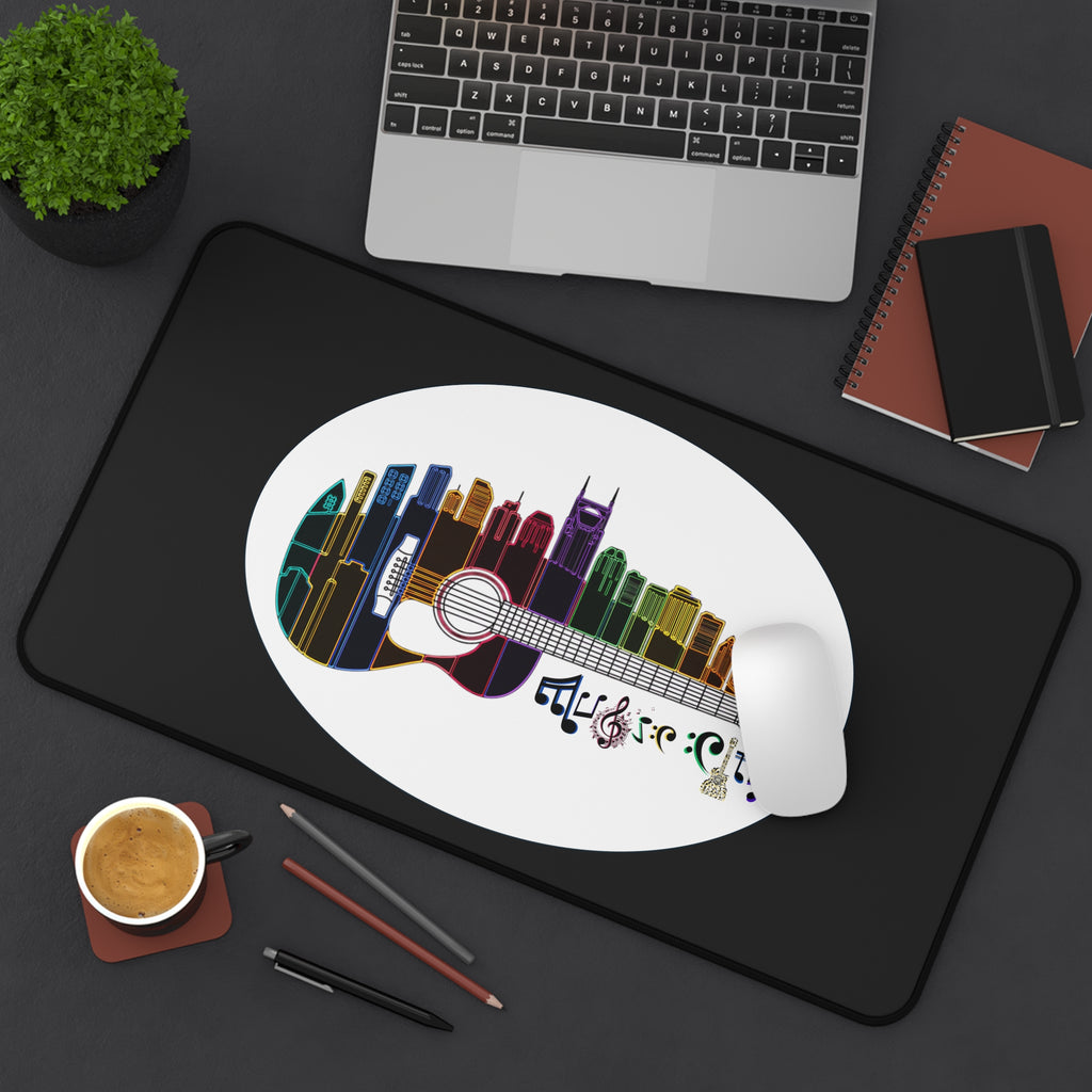 "Music City© " Guitar Skyline Desk Mat