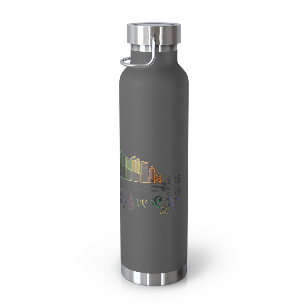 Artistic Music City Skyline Guitar Vacuum-Insulated Bottle