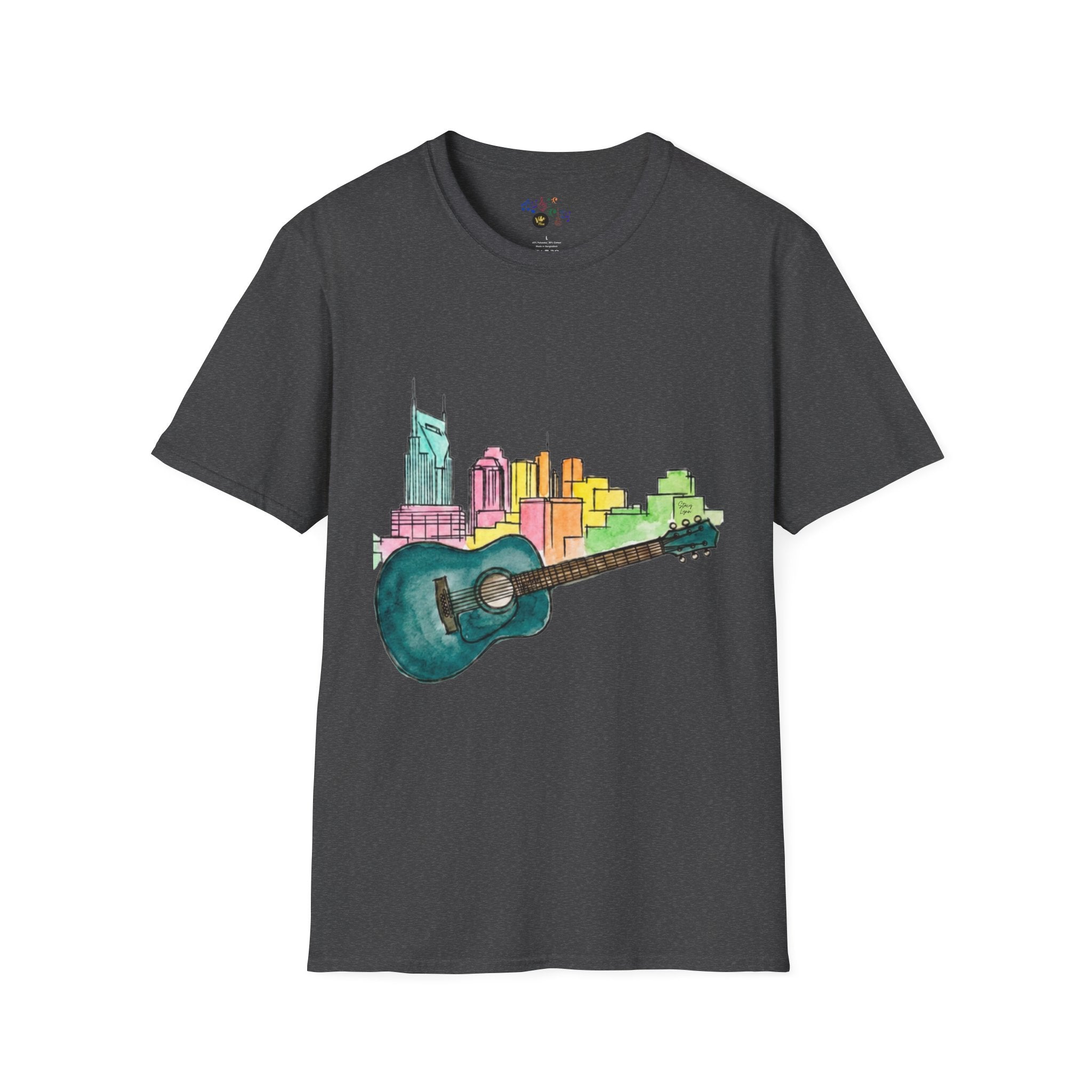 Watercolor MusicCityscape UnisexTee