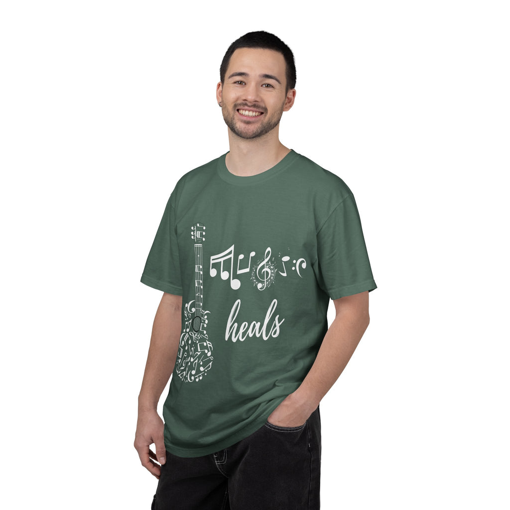"Music Heals" Graphic Tee - White