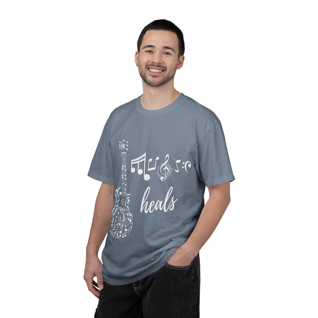 "Music Heals" Graphic Tee - White