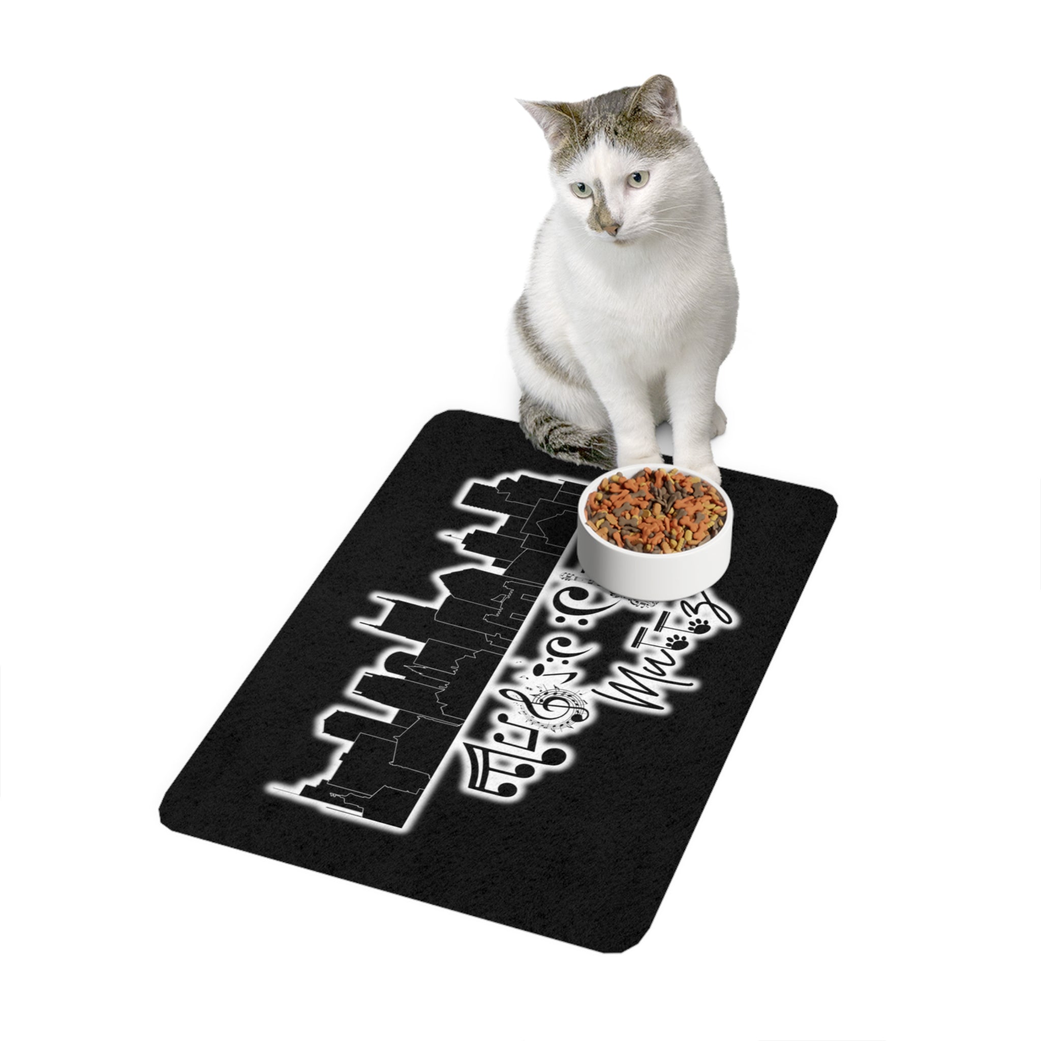 "Music City© Muttz" Non-Slip Pet Food Mat