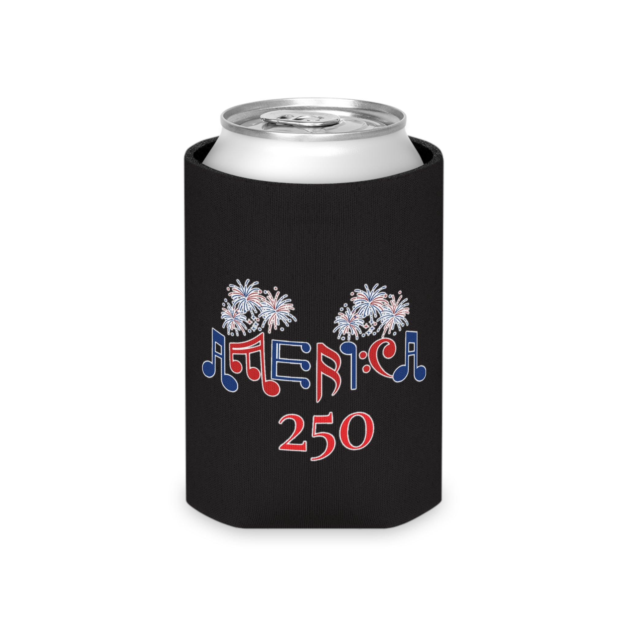 ""America 250 & Patriotic Music City© Guitar" Commemorative Can Cooler