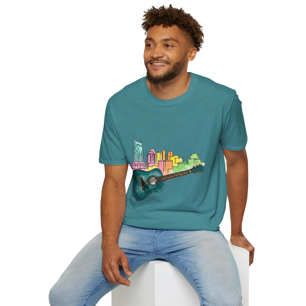 Watercolor MusicCityscape UnisexTee