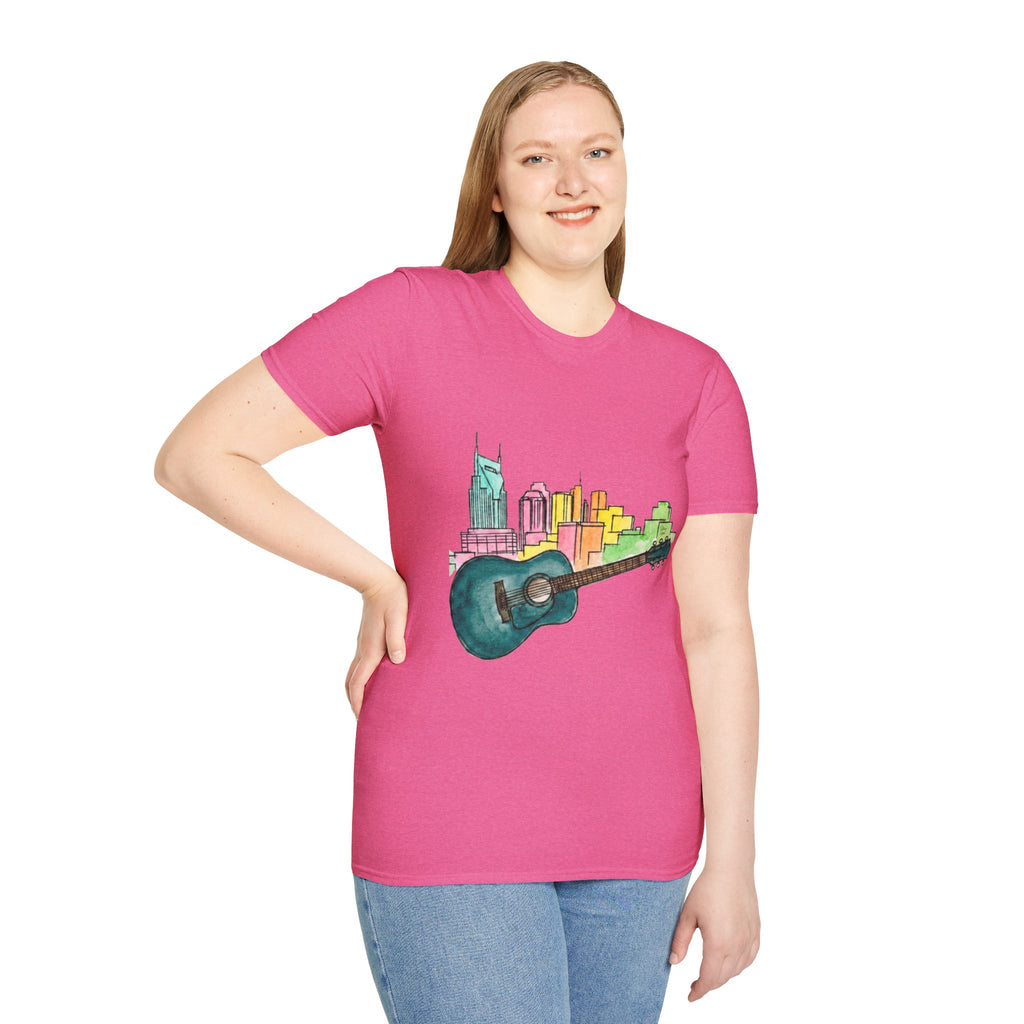Watercolor MusicCityscape UnisexTee