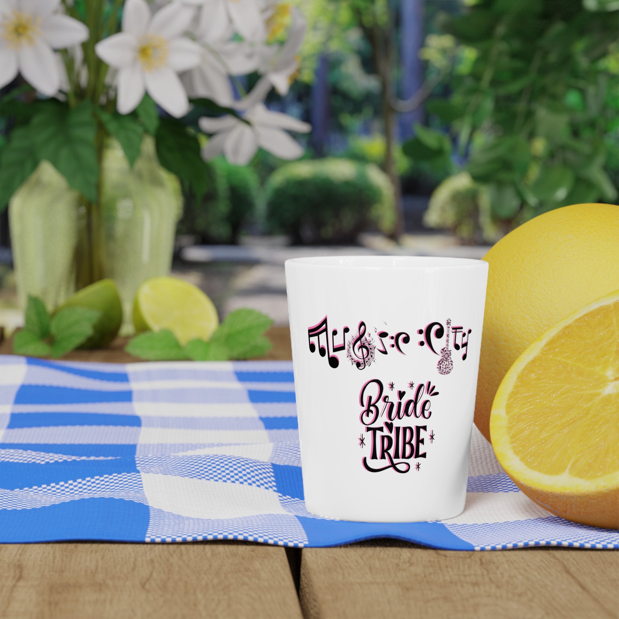 "Music City© Bride Tribe" Ceramic Shot Glass - Bachelorette Party Keepsake