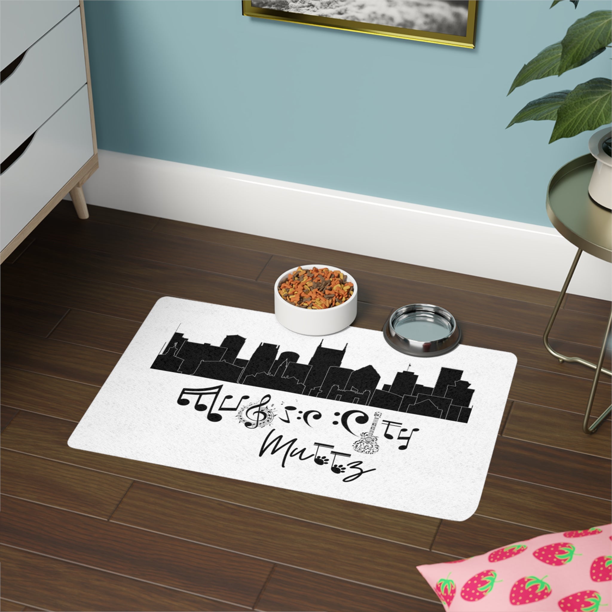"Music City© Muttz" Non-Slip Pet Food Mat