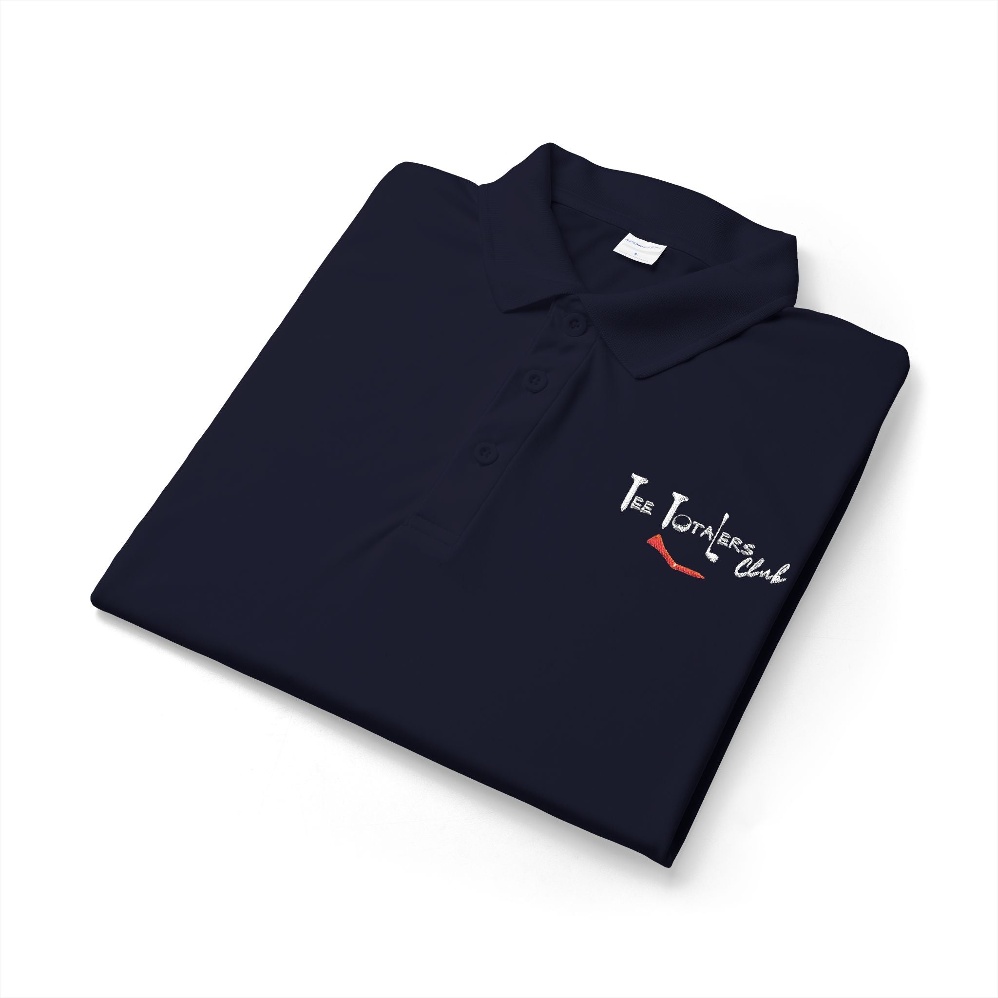 The "Tee Totalers Club" Embroidered Performance Polo