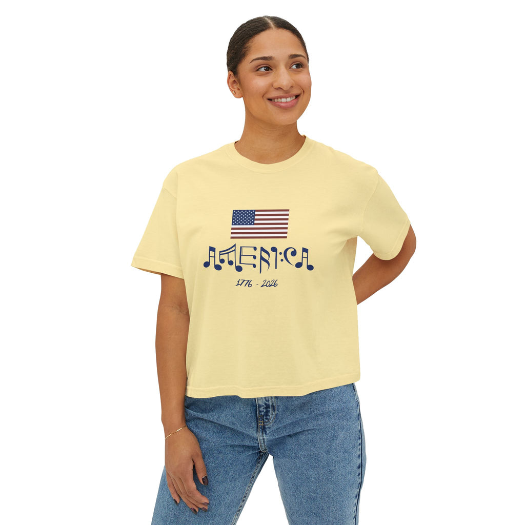 "Classic American Cadence" Boxy Ladies Tee
