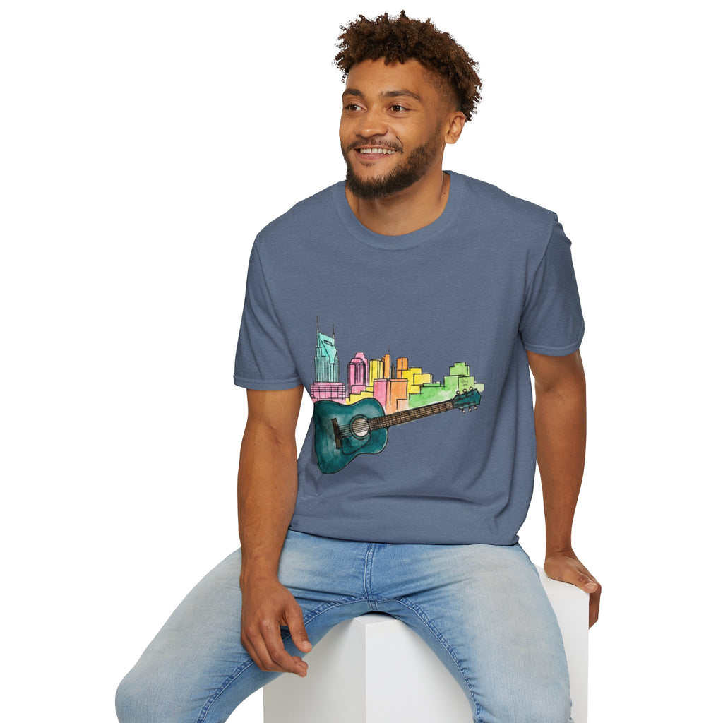 Watercolor MusicCityscape UnisexTee