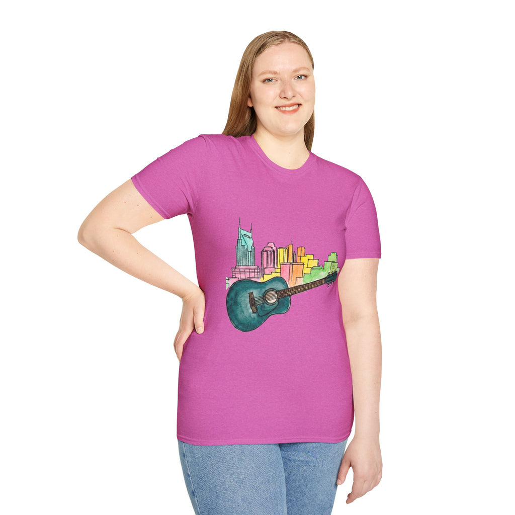 Watercolor MusicCityscape UnisexTee