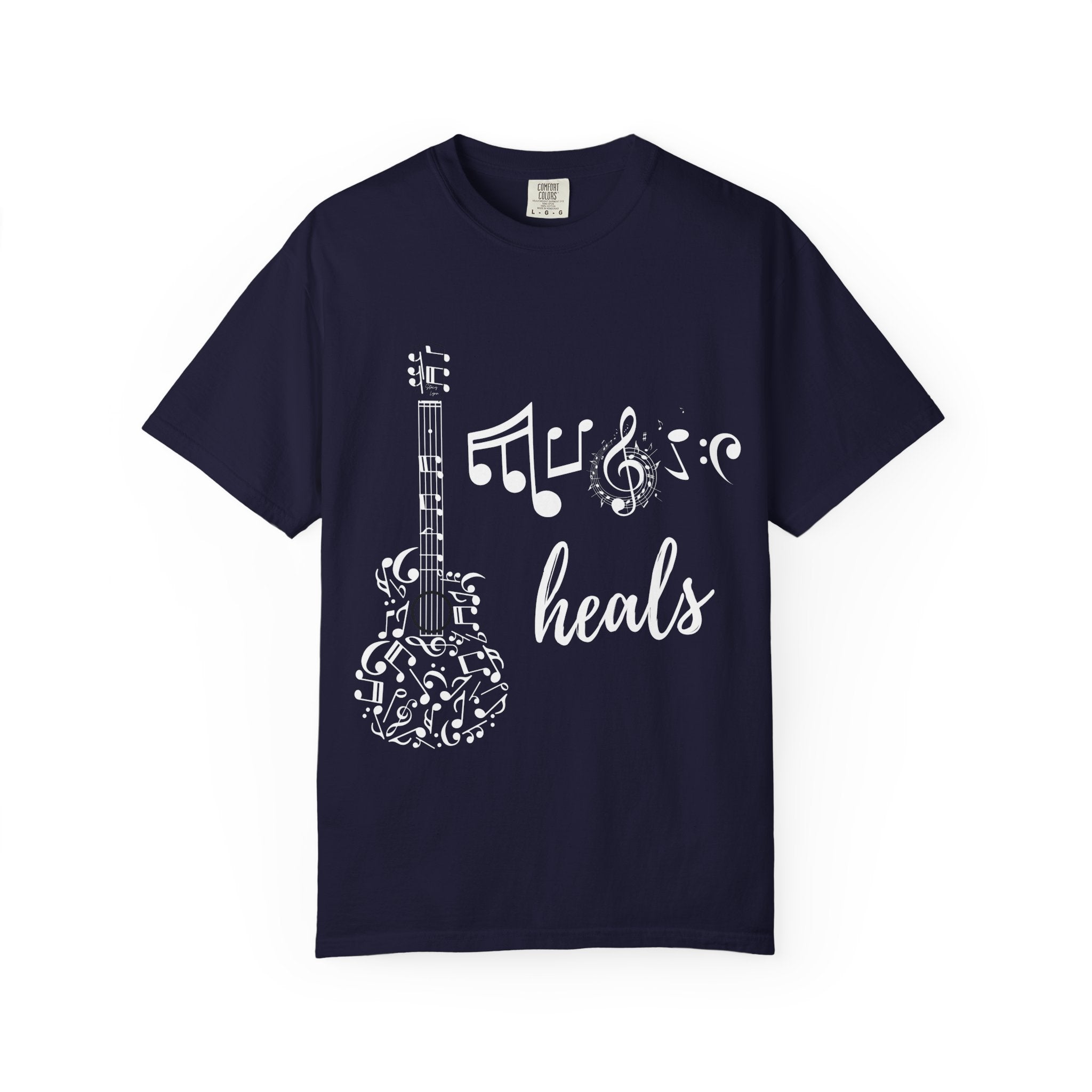 "Music Heals" Graphic Tee - White