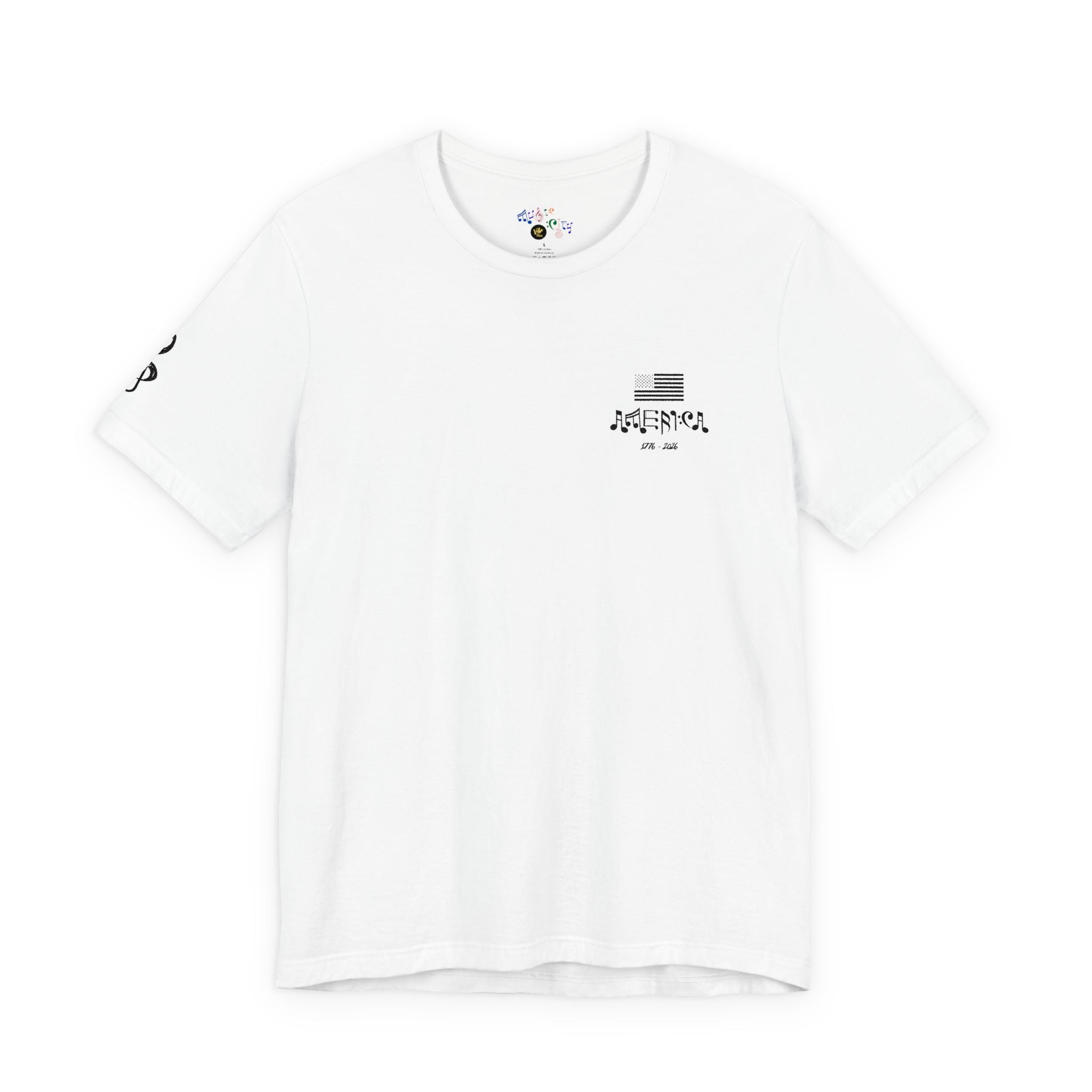   "Stars & Stitch" Embroidered American Flag Tee