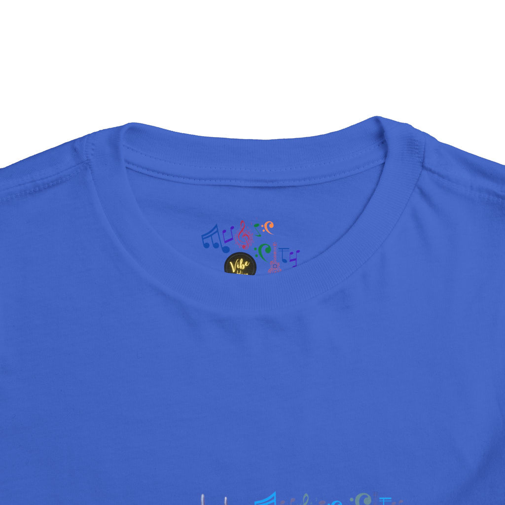 Boy's Toddler Tee with Blue MusicCityscape