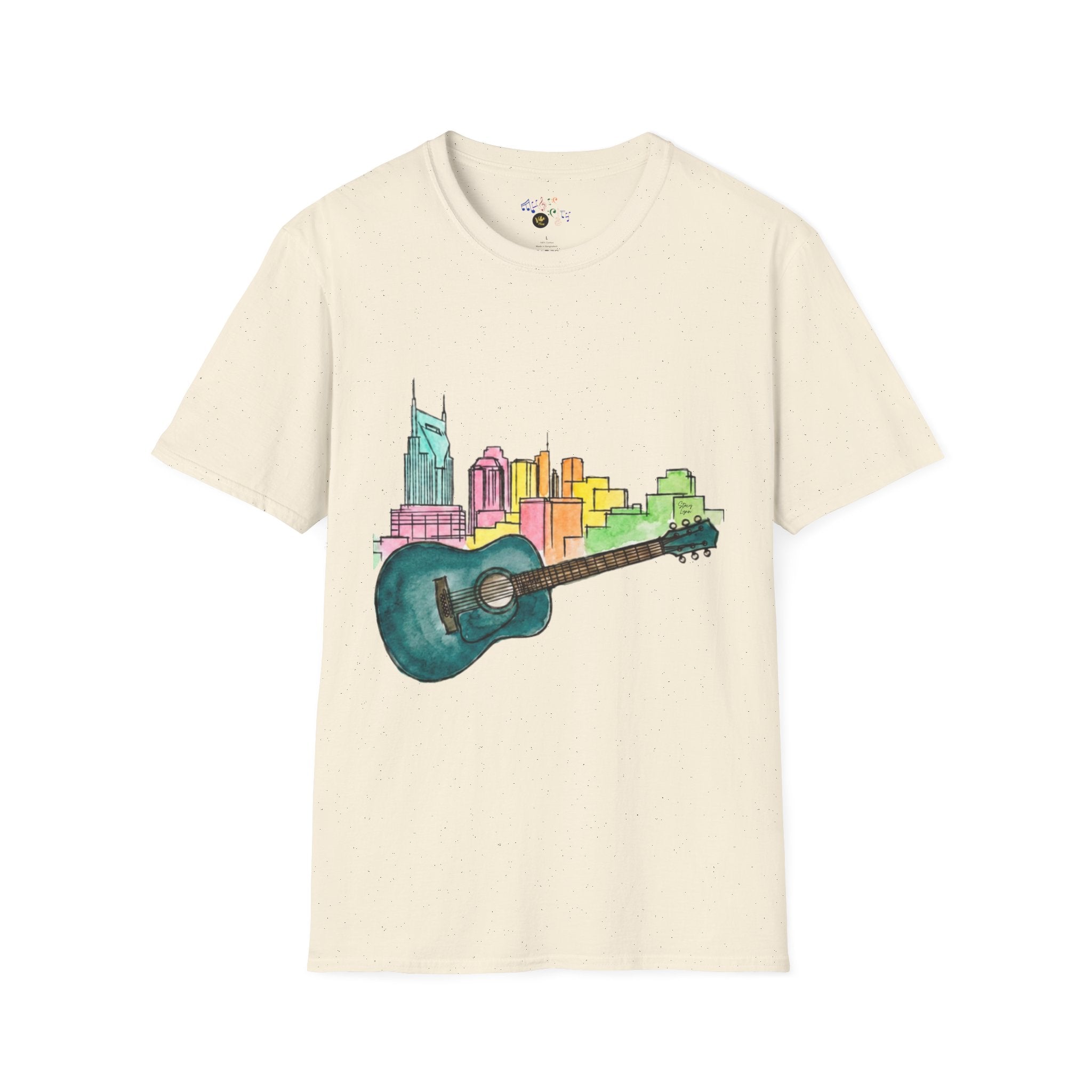 Watercolor MusicCityscape UnisexTee