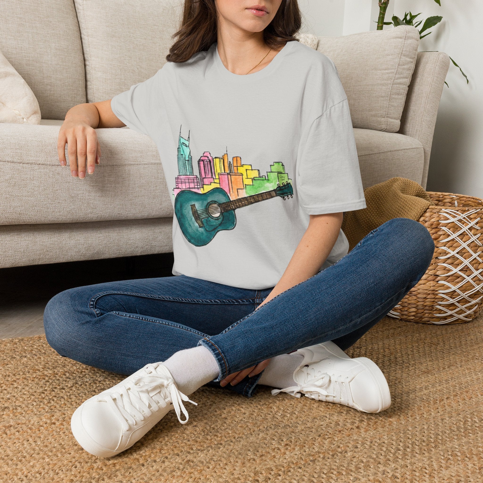 Watercolor MusicCityscape UnisexTee