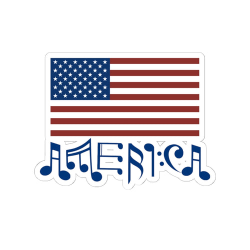 "Classic American Cadence" Kiss-Cut Sticker