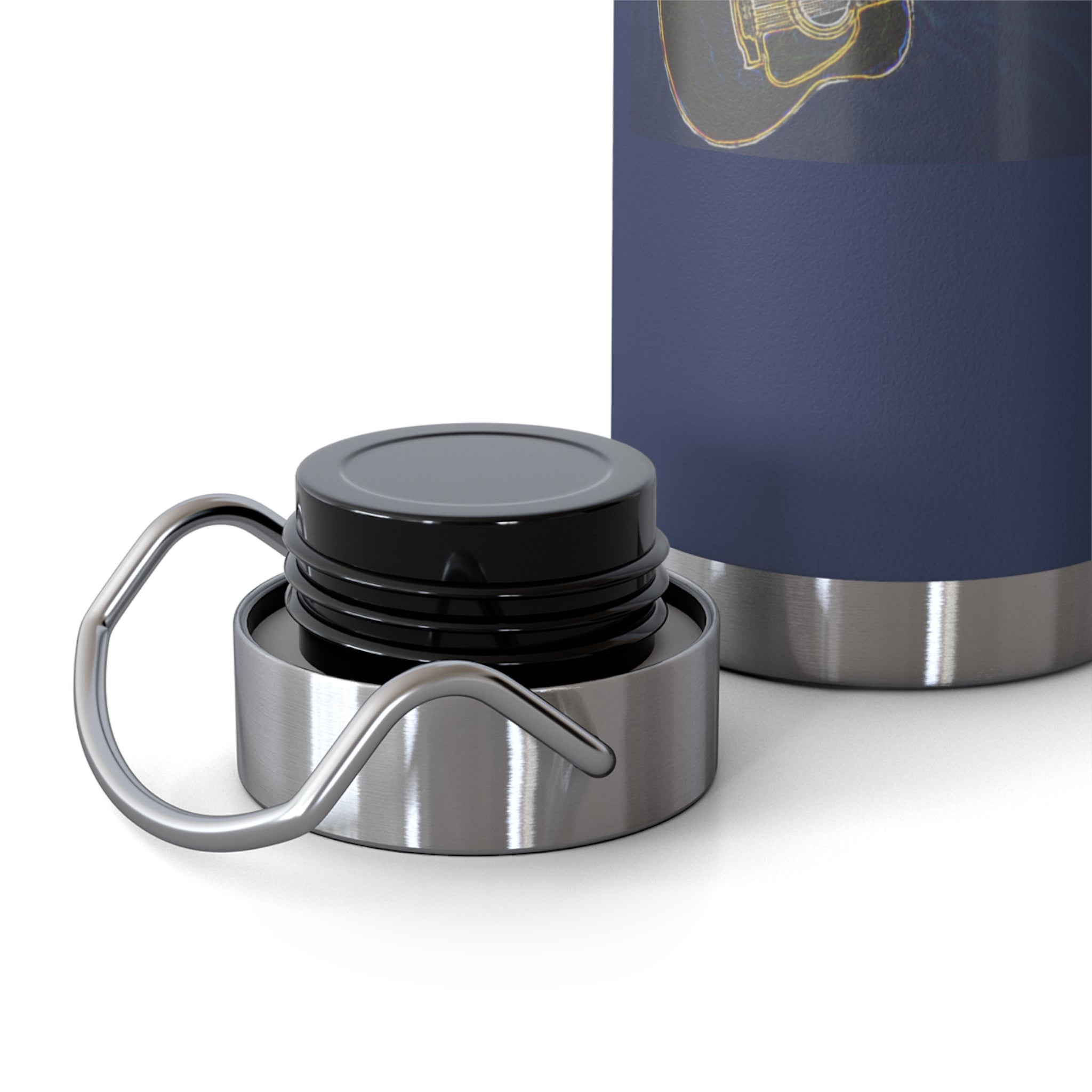 Music City Artistic Skyline Map Vacuum-Insulated Bottle