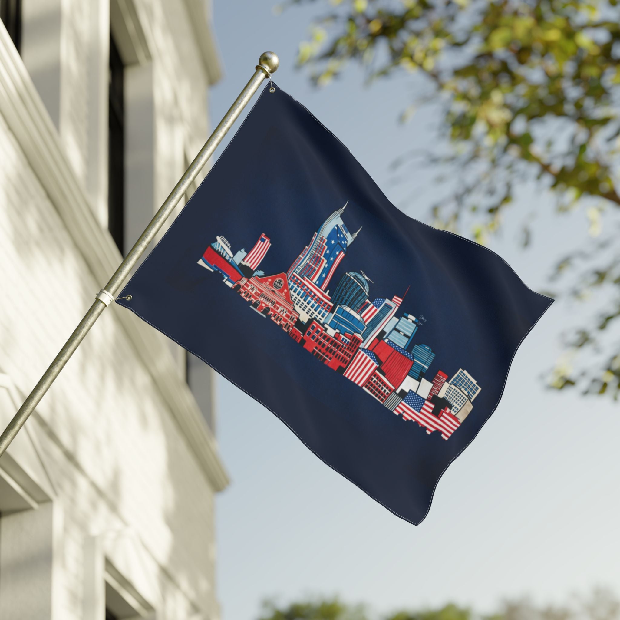 "Music City© Celebrates America 250" Commemorative Double Sided Flag