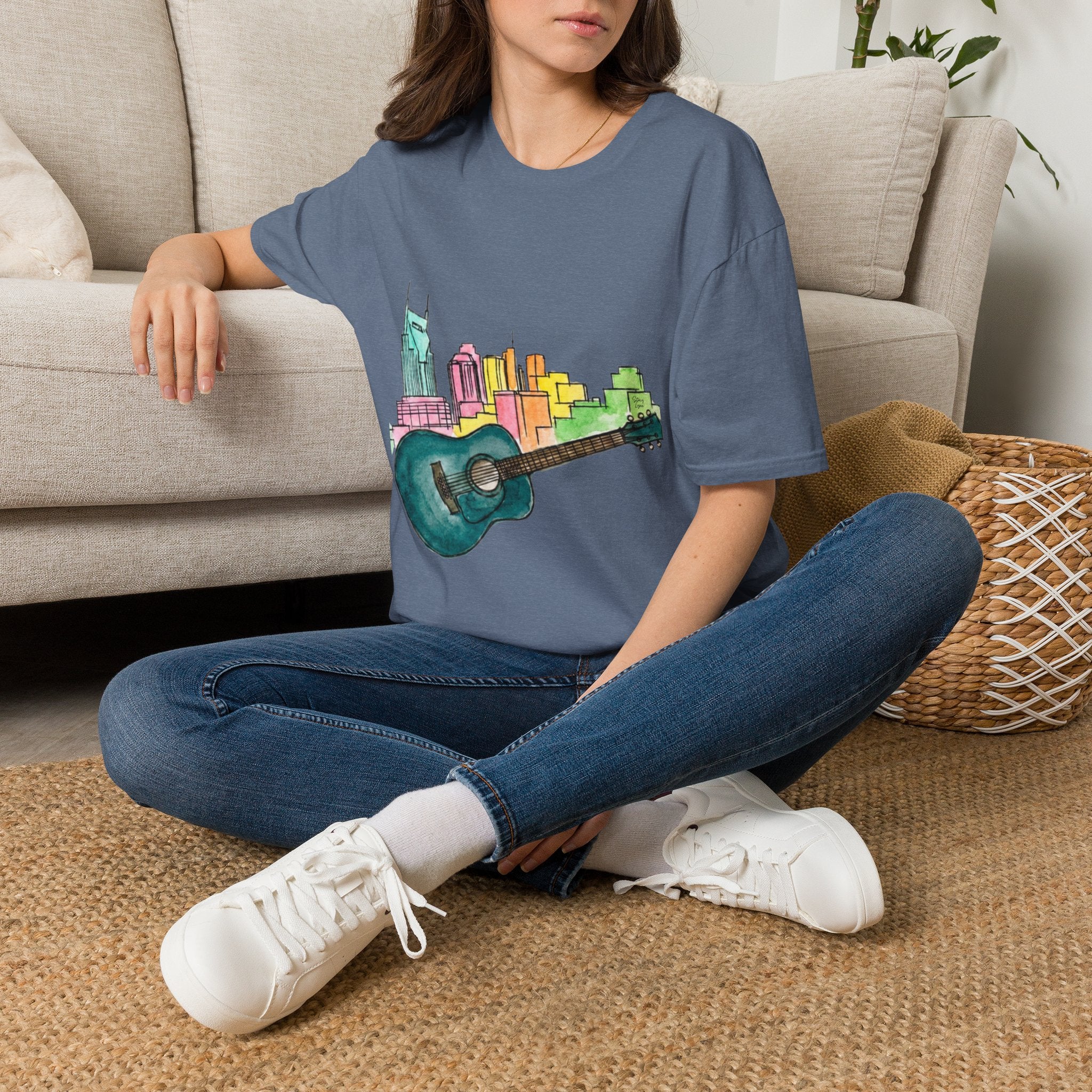 Watercolor MusicCityscape UnisexTee