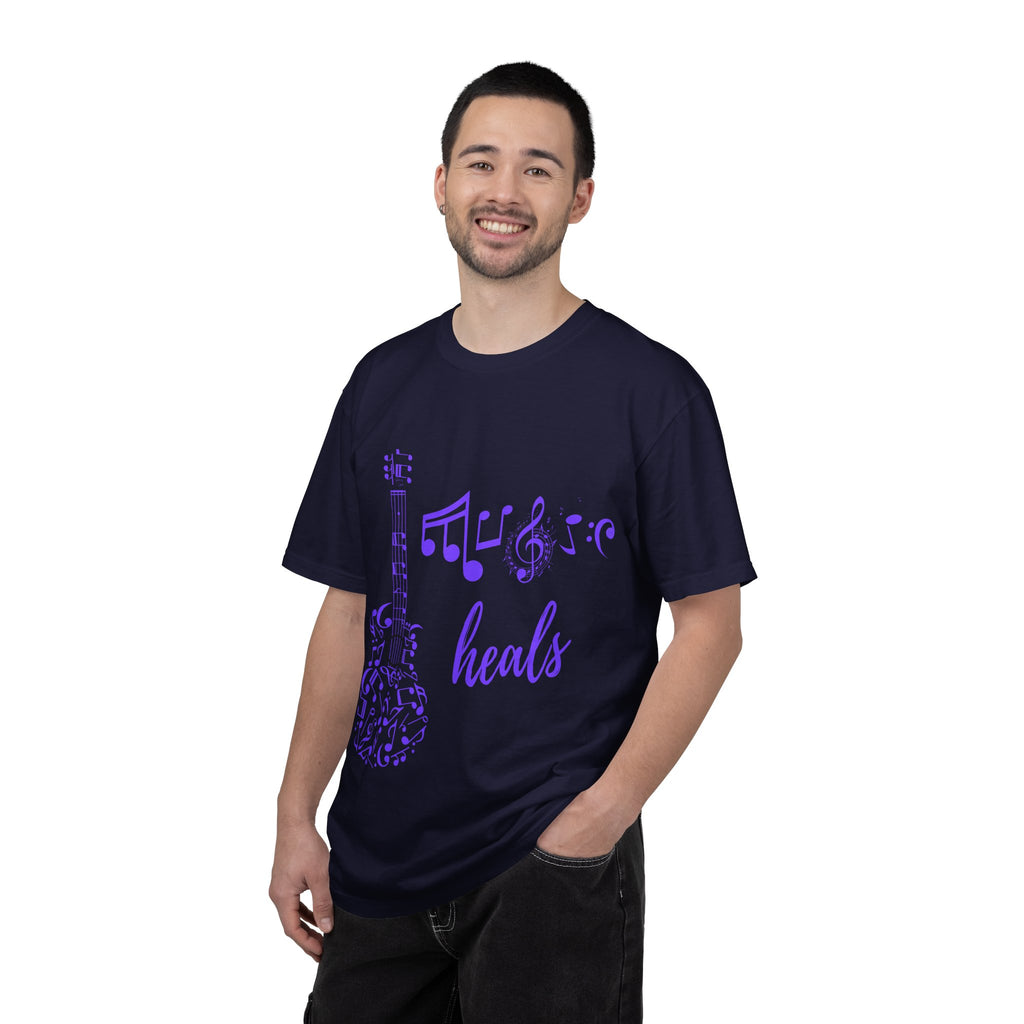 "Music Heals" Graphic Tee - Purple