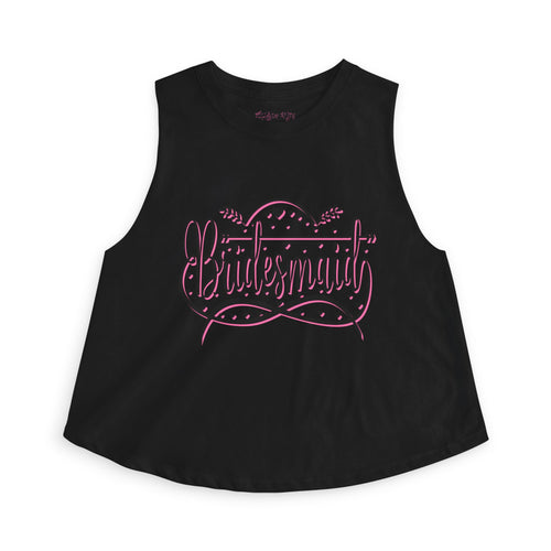 "Bridesmaid" Crop Top — Bachelorette & Bridal Shower Tank