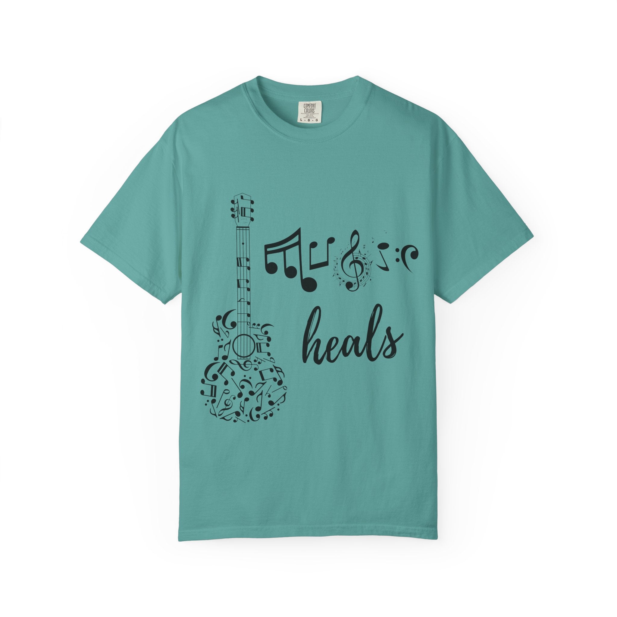 "Music Heals" Graphic Tee - Black